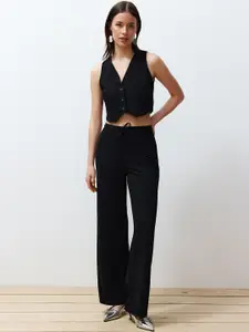 Trendyol V-Neck Sleeveless Top With Trousers