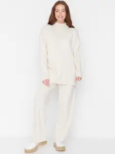 Trendyol High Neck T-Shirt & Trousers