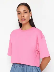 Trendyol Women V-Neck Pockets T-shirt