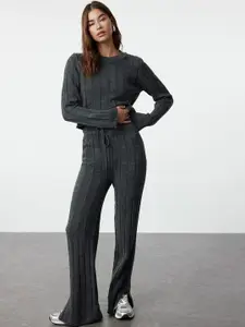 Trendyol Ribbed Top & Trousers Co-Ord
