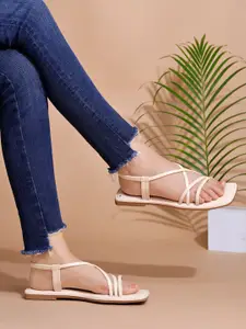 Shoetopia Women Open Toe Flats