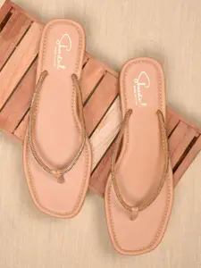 Shoestail Women Open Toe Flats