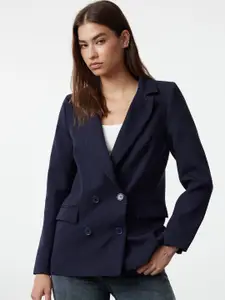 Trendyol Notched Lapel Collar Double-Breasted Casual Blazer