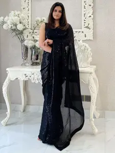 Anouk Embellished Sequinned Poly Georgette Saree