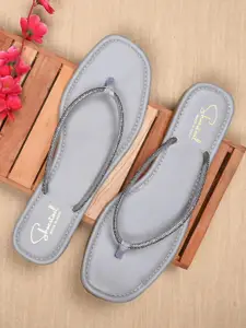 Shoestail Women Open Toe Flats