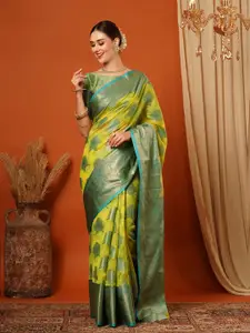 KALINI Woven Design Zari Pure Silk Banarasi Saree
