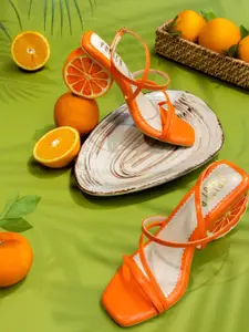 House of Prisca Women Block Heels Sandals with Buckles