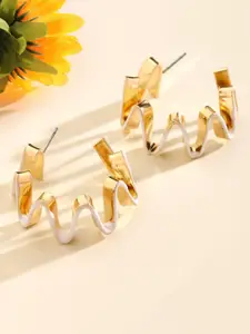 SALTY Contemporary Half Hoop Earrings