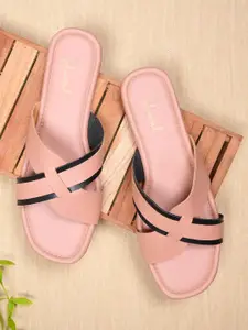 Shoestail Women Open Toe Flats with Bows