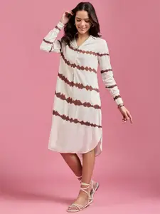 DressBerry Tie and Dye Dyed A-Line Dress