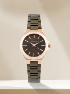 French Connection Women Alloy Dial & Stainless Steel Bracelet Strap Analogue Watch FCH11OM