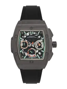 French Connection Men Skeleton Dial & Straps Analogue Watch FCH3GN-B