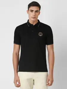 Van Heusen Sport Men Polo Collar Applique T-shirt