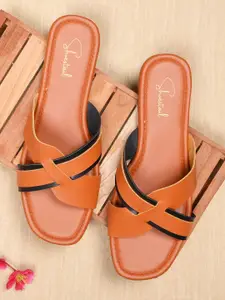 Shoestail Women Open Toe Flats with Bows