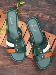 Shoestail Women Open Toe Flats