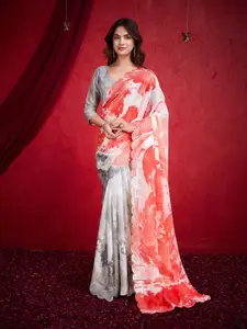 Mitera Tie and Dye Poly Chiffon Saree