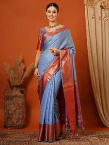 KALINI Woven Design Zari Mysore Saree