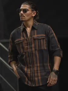 Powerlook Men Tartan Checks Opaque Checked Casual Shirt