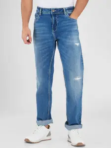 SPYKAR Men Relaxed Fit Highly Distressed Light Fade Stretchable Jeans