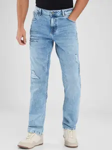 SPYKAR Men Relaxed Fit Mildly Distressed Heavy Fade Stretchable Jeans