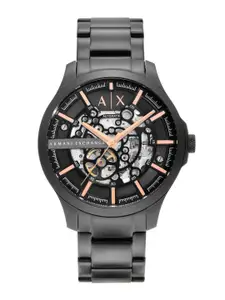 Armani Exchange Men Skeleton Bracelet Style Analogue Automatic Watch AX2458I-Grey