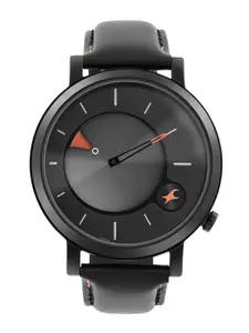 Fastrack Women Brass Dial & Leather Wrap Around Straps Digital Watch 3287NL02