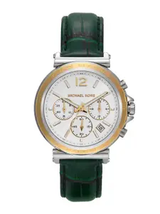 Michael Kors Women Dial & Leather Straps Analogue Multi Function Watch MK7498I