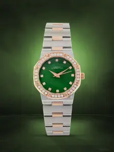 French Connection Women Embellished Dial & Bracelet Style Straps Analogue Watch FCH13RTM