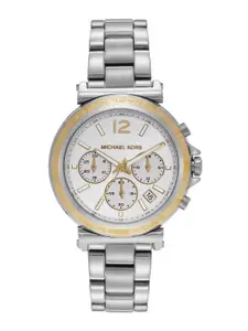 Michael Kors Women Dial & Stainless Steel Straps Analogue Multi Function Watch MK7495I