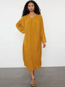 Trendyol Women Solid  A-Line Midi Dress