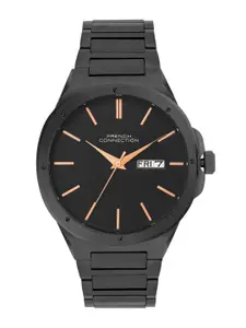 French Connection Men Dial & Stainless Steel Bracelet Style Straps Analogue Watch- FCH04BM