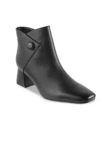 Metro Women Synthetic Block-Heeled Regular Boots