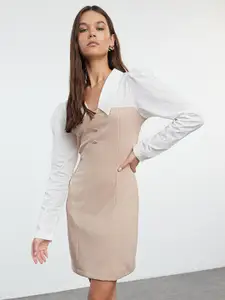 Trendyol Colourblocked Sheath Dress
