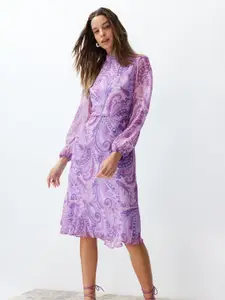 Trendyol Floral Print Fit & Flare Dress