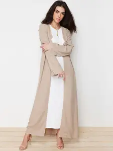 Trendyol V-Neck Open Front Longline Shrug
