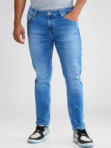 SPYKAR Men Mid-Rise Slim Fit Heavy Fade Stretchable Jeans