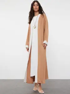 Trendyol V-Neck Longline Tie-Up Shrug