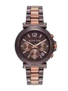 Michael Kors Women Dial & Stainless Steel Straps Analogue Multi Function Watch MK7496I