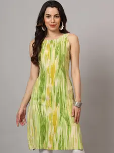 Anouk Rustic Abstract Printed Round Neck Straight Kurta