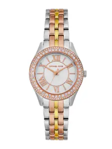 Michael Kors Women Harlowe Dial & Stainless Steel Straps Analogue Watch MK4846I