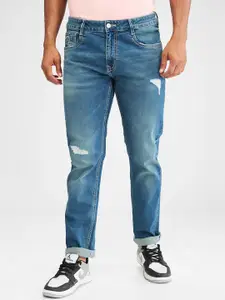 SPYKAR Men Relaxed Fit Mildly Distressed Light Fade Stretchable Jeans