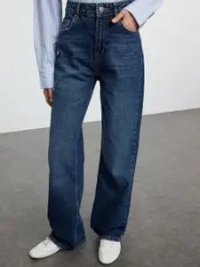 Trendyol Women Regular Fit Light Fade High-Rise Jeans