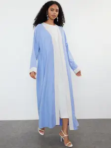 Trendyol V-Neck Open Front Longline Shrug