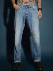 Lee Men Mildly Distressed Light Fade Jeans