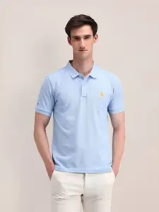 U.S. Polo Assn. Men Solid Polo Collar Cotton T-shirt
