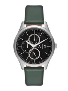 Armani Exchange Men Leather Analogue Watch AX1883I-Green