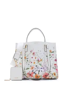 ALDO Floral Embellished Shopper Satchel