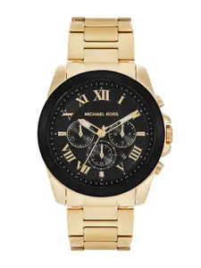 Michael Kors Men Alek Bracelet Style Chronograph Analogue Watch MK9184I-Gold