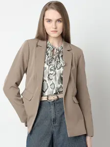 Vero Moda Notched Collar Lapel Slim-Fit Single Breasted Blazer