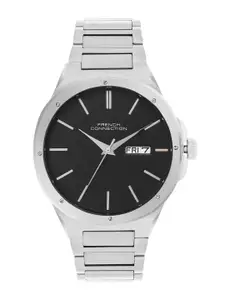French Connection Men Dial & Stainless Steel Bracelet Style Straps Analogue Watch- FCH04SM